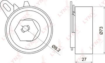 LYNXauto PB-1070 - Rullo tenditore, Cinghia dentata autozon.pro