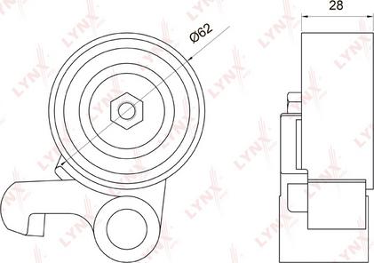 LYNXauto PB-1073 - Rullo tenditore, Cinghia dentata autozon.pro