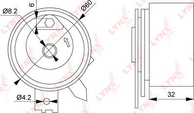 LYNXauto PB-1191 - Rullo tenditore, Cinghia dentata autozon.pro