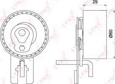 LYNXauto PB-1193 - Rullo tenditore, Cinghia dentata autozon.pro