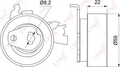 LYNXauto PB-1142 - Rullo tenditore, Cinghia dentata autozon.pro