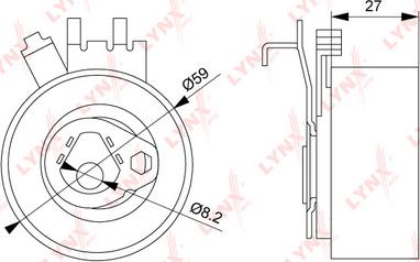 LYNXauto PB-1151 - Rullo tenditore, Cinghia dentata autozon.pro