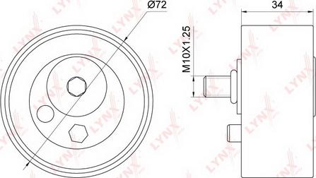 LYNXauto PB-1166 - Rullo tenditore, Cinghia dentata autozon.pro