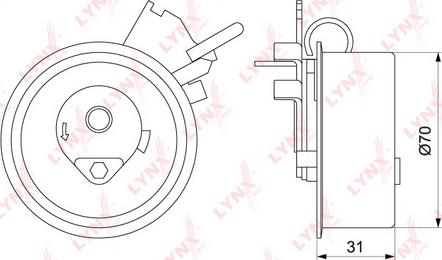 LYNXauto PB-1187 - Rullo tenditore, Cinghia dentata autozon.pro