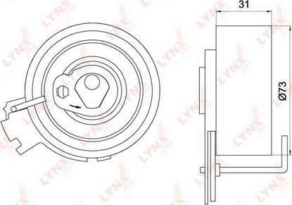 LYNXauto PB-1175 - Rullo tenditore, Cinghia dentata autozon.pro