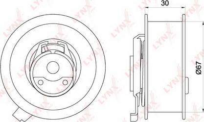 LYNXauto PB-1173 - Rullo tenditore, Cinghia dentata autozon.pro