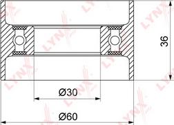 LYNXauto PB-1315 - Rullo tenditore, Cinghia dentata autozon.pro