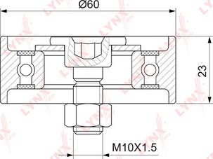 LYNXauto PB-1312 - Rullo tenditore, Cinghia dentata autozon.pro