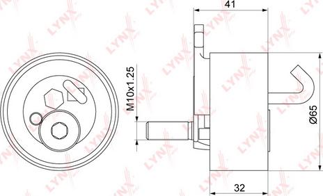 LYNXauto PB-1325 - Rullo tenditore, Cinghia dentata autozon.pro