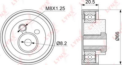 LYNXauto PB-1323 - Rullo tenditore, Cinghia dentata autozon.pro