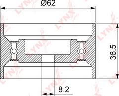 LYNXauto PB-1322 - Rullo tenditore, Cinghia dentata autozon.pro