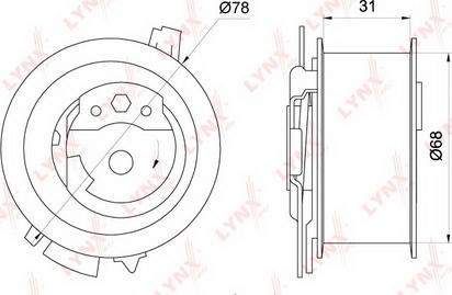 LYNXauto PB-1246 - Rullo tenditore, Cinghia dentata autozon.pro