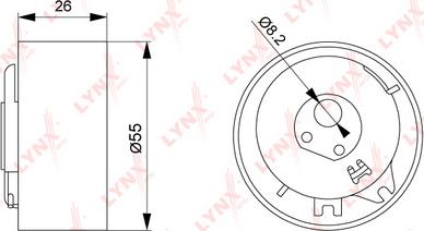 LYNXauto PB-1240 - Rullo tenditore, Cinghia dentata autozon.pro