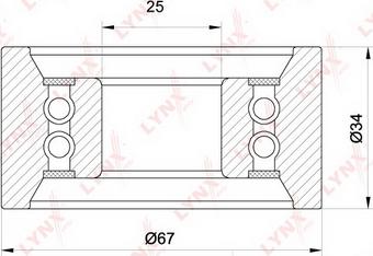 LYNXauto PB-1264 - Rullo tenditore, Cinghia dentata autozon.pro