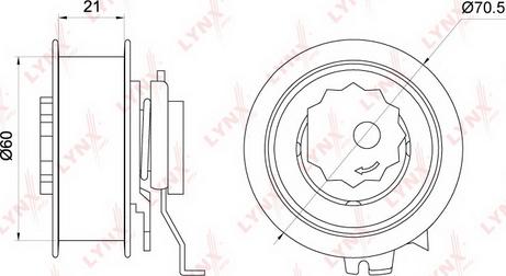 LYNXauto PB-1262 - Rullo tenditore, Cinghia dentata autozon.pro