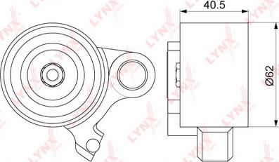 LYNXauto PB-1206 - Rullo tenditore, Cinghia dentata autozon.pro