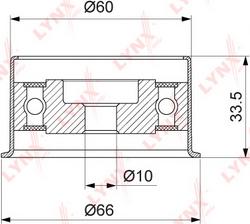 LYNXauto PB-1210 - Rullo tenditore, Cinghia dentata autozon.pro