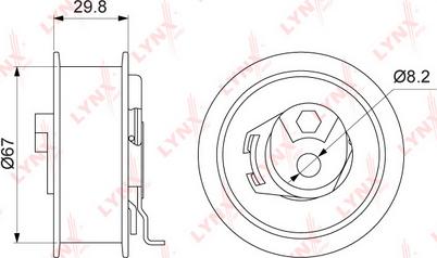 LYNXauto PB-1239 - Rullo tenditore, Cinghia dentata autozon.pro