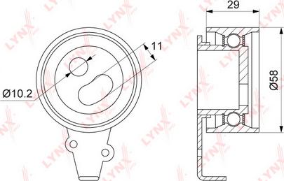 LYNXauto PB-1272 - Rullo tenditore, Cinghia dentata autozon.pro