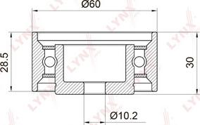 LYNXauto PB-3010 - Galoppino / Guidacinghia, Cinghia dentata autozon.pro