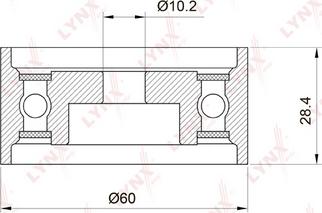 LYNXauto PB-3013 - Rullo tenditore, Cinghia dentata autozon.pro