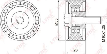 LYNXauto PB-3012 - Galoppino / Guidacinghia, Cinghia dentata autozon.pro