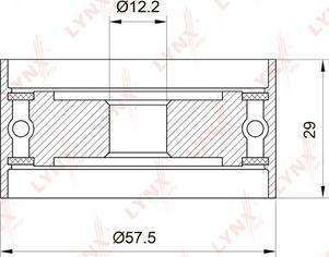 LYNXauto PB-3039 - Rullo tenditore, Cinghia dentata autozon.pro