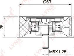 LYNXauto PB-3024 - Galoppino / Guidacinghia, Cinghia dentata autozon.pro