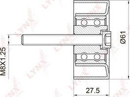 LYNXauto PB-3027 - Galoppino / Guidacinghia, Cinghia dentata autozon.pro