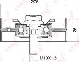 LYNXauto PB-7028 - Galoppino / Guidacinghia, Cinghia Poly-V autozon.pro