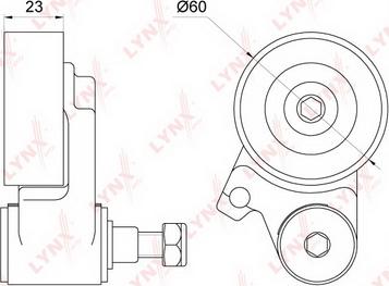 LYNXauto PT-1038 - Tendicinghia, Cinghia dentata autozon.pro