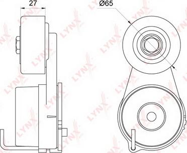 LYNXauto PT-3057 - Tendicinghia, Cinghia Poly-V autozon.pro