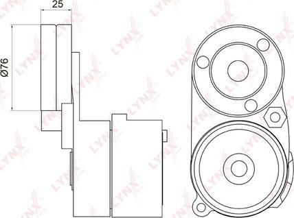 LYNXauto PT-3005 - Tendicinghia, Cinghia Poly-V autozon.pro