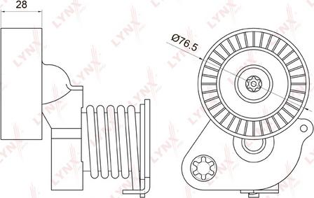 LYNXauto PT-3019 - Tendicinghia, Cinghia Poly-V autozon.pro