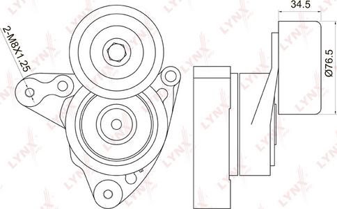 LYNXauto PT-3014 - Tendicinghia, Cinghia Poly-V autozon.pro