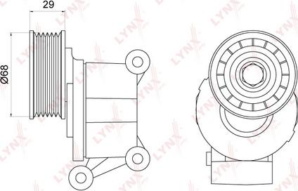 LYNXauto PT-3012 - Tendicinghia, Cinghia Poly-V autozon.pro