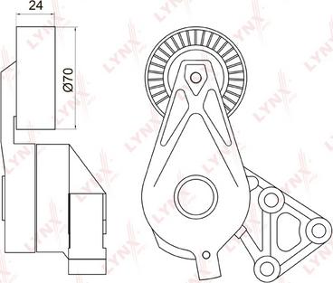 LYNXauto PT-3039 - Tendicinghia, Cinghia Poly-V autozon.pro