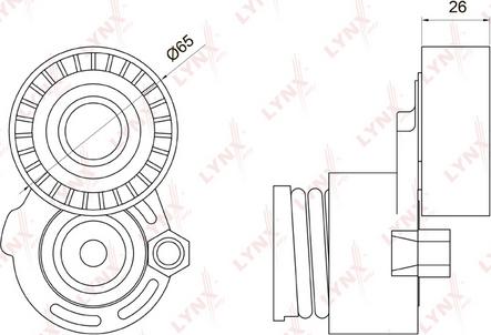 LYNXauto PT-3035 - Tendicinghia, Cinghia Poly-V autozon.pro