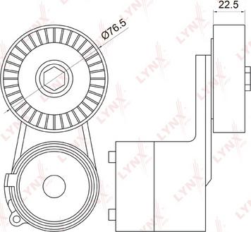 LYNXauto PT-3032 - Tendicinghia, Cinghia Poly-V autozon.pro