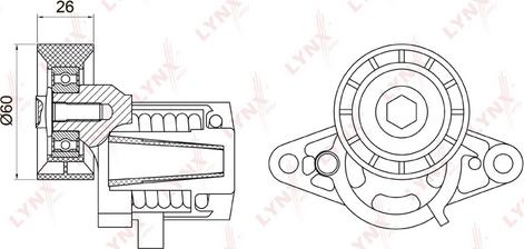 LYNXauto PT-3037 - Tendicinghia, Cinghia Poly-V autozon.pro