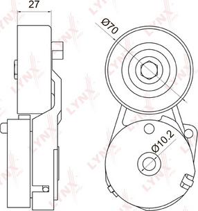 LYNXauto PT-3029 - Tendicinghia, Cinghia Poly-V autozon.pro