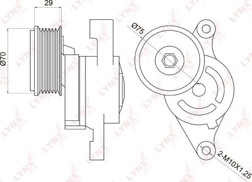 LYNXauto PT-3025 - Tendicinghia, Cinghia Poly-V autozon.pro