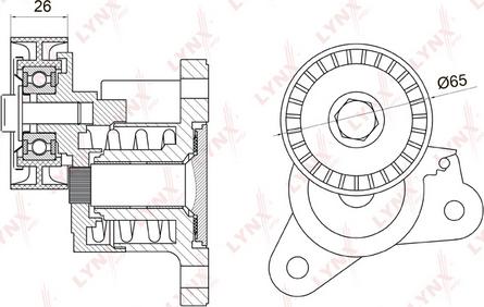 LYNXauto PT-3022 - Tendicinghia, Cinghia Poly-V autozon.pro