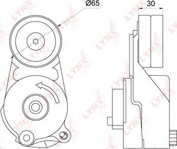 LYNXauto PT-3162 - Tendicinghia, Cinghia Poly-V autozon.pro