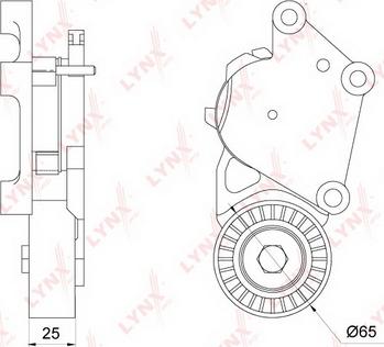 LYNXauto PT-3109 - Tendicinghia, Cinghia Poly-V autozon.pro