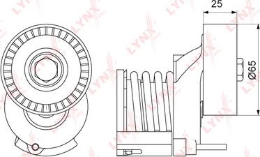 LYNXauto PT-3105 - Tendicinghia, Cinghia Poly-V autozon.pro