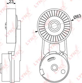 LYNXauto PT-3127 - Tendicinghia, Cinghia Poly-V autozon.pro