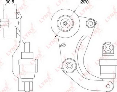 LYNXauto PT-3179 - Tendicinghia, Cinghia Poly-V autozon.pro