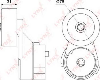 LYNXauto PT-3249 - Tendicinghia, Cinghia Poly-V autozon.pro