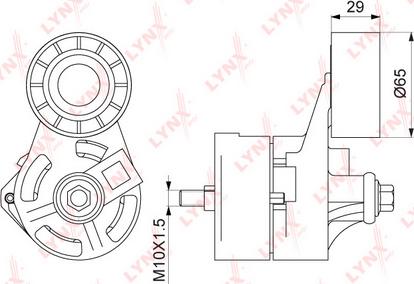 LYNXauto PT-3255 - Tendicinghia, Cinghia Poly-V autozon.pro